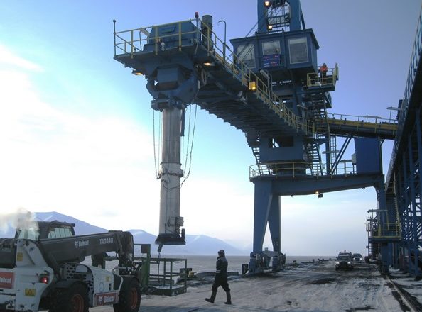 Carga sólida a granel para barcos, puertos y terminales. 